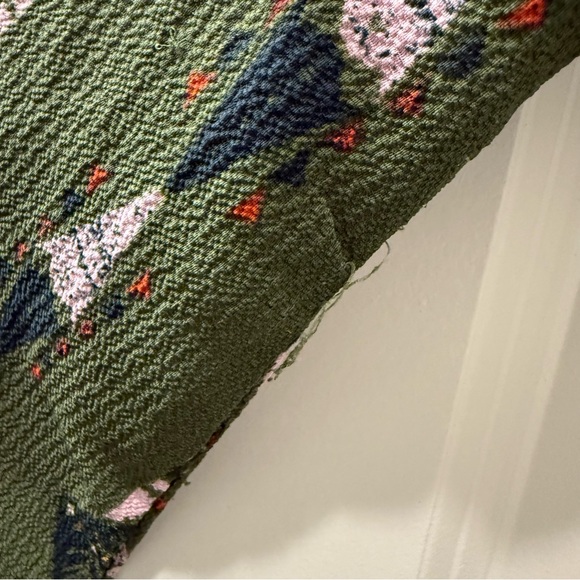 Altar'd State Fall Boho Maxi Dress Small Olive Green Bell Sleeve Minor Flaws - Picture 5 of 8